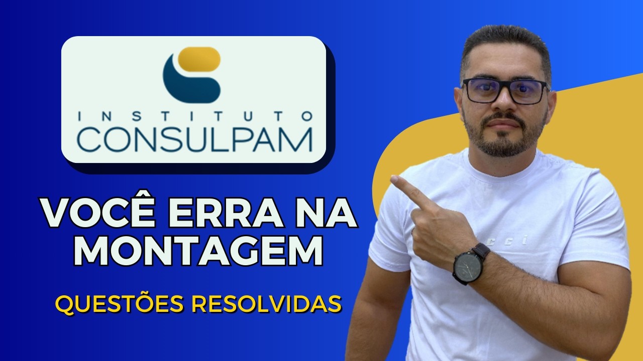 CONSULPAM 2026: COMO A BANCA COBRA RAZÃO E PROPORÇÃO (QUESTÕES QUE ELIMINAM)