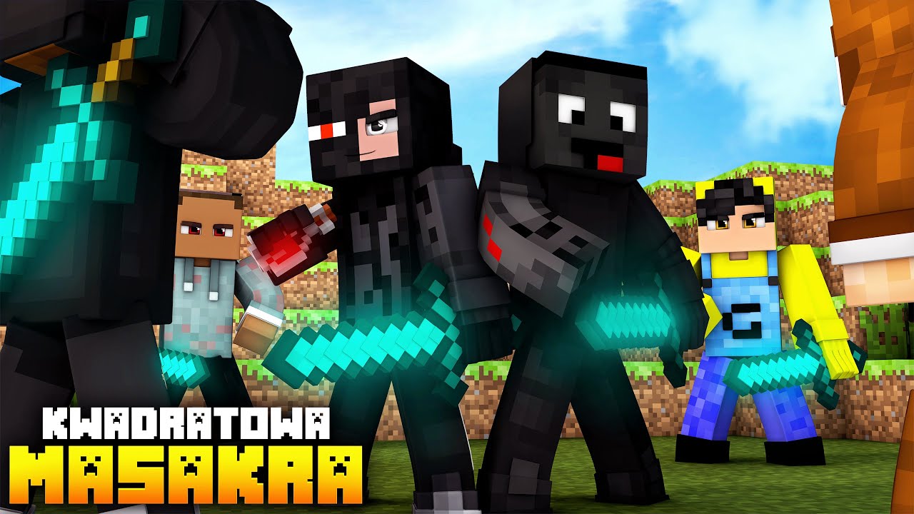DOSTAŁEM SIĘ NA KWADRATOWĄ MASAKRĘ! WYGRALIŚMY PIERWSZY EVENT?! | KWADRATOWA MASAKRA MINECRAFT