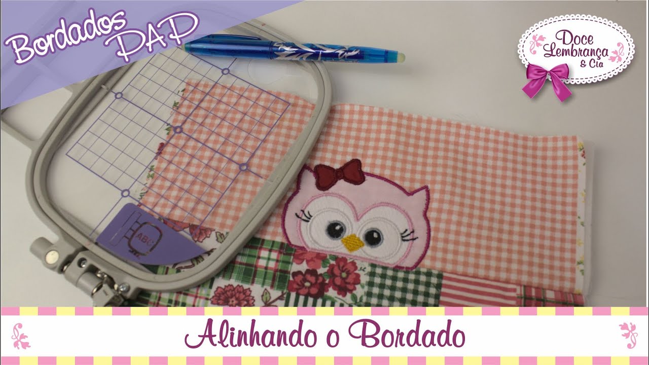 Como Alinhar um Bordado na Emenda do Tecido