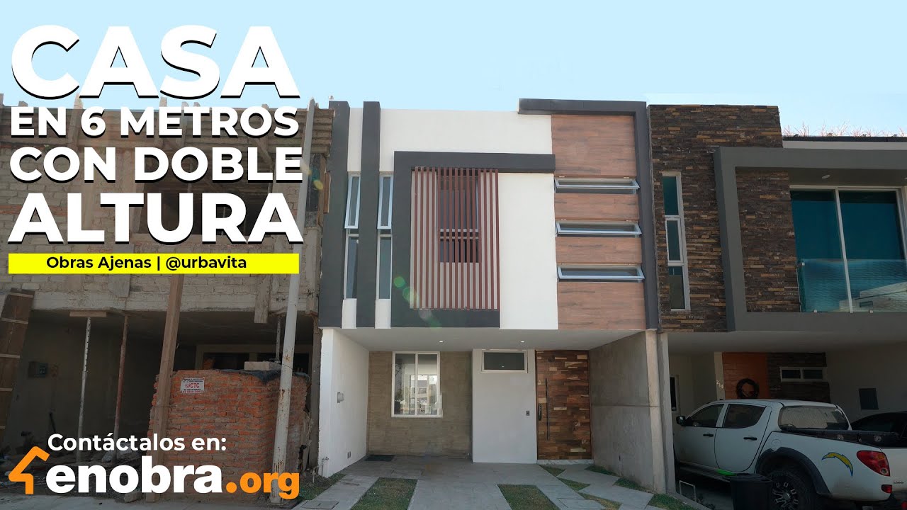 Sorprendente CASA en 6 METROS DE ANCHO con espacios AMPLIOS, ROOF GARDEN  | Urbavita