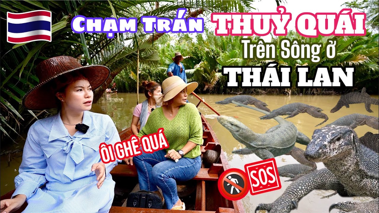 Hốt Hoảng khi MẸ Ổ, a DUY NISA và SONG HỶ thấy THUỶ QUÁI trên sông tại khu du lịch SURAT THANI #795