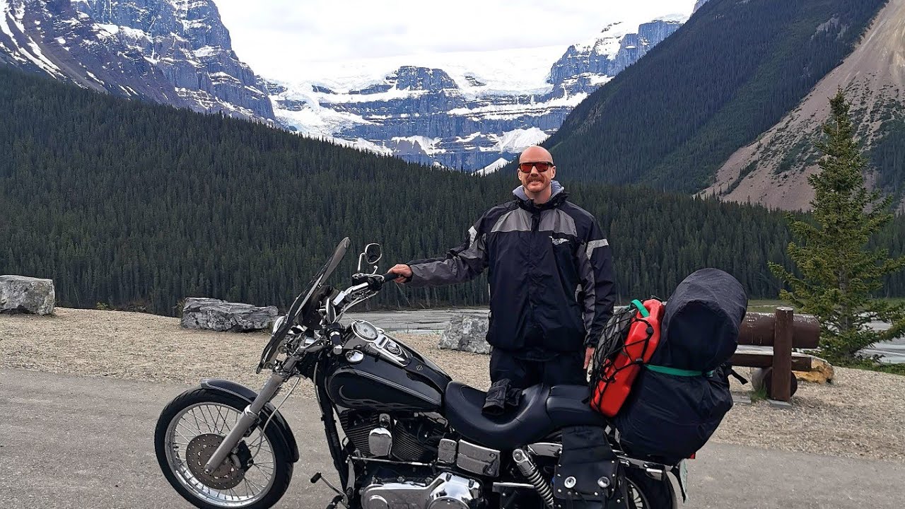 Motorcycle Trip through Jasper National Park and Western Canada On my Harley Davidson