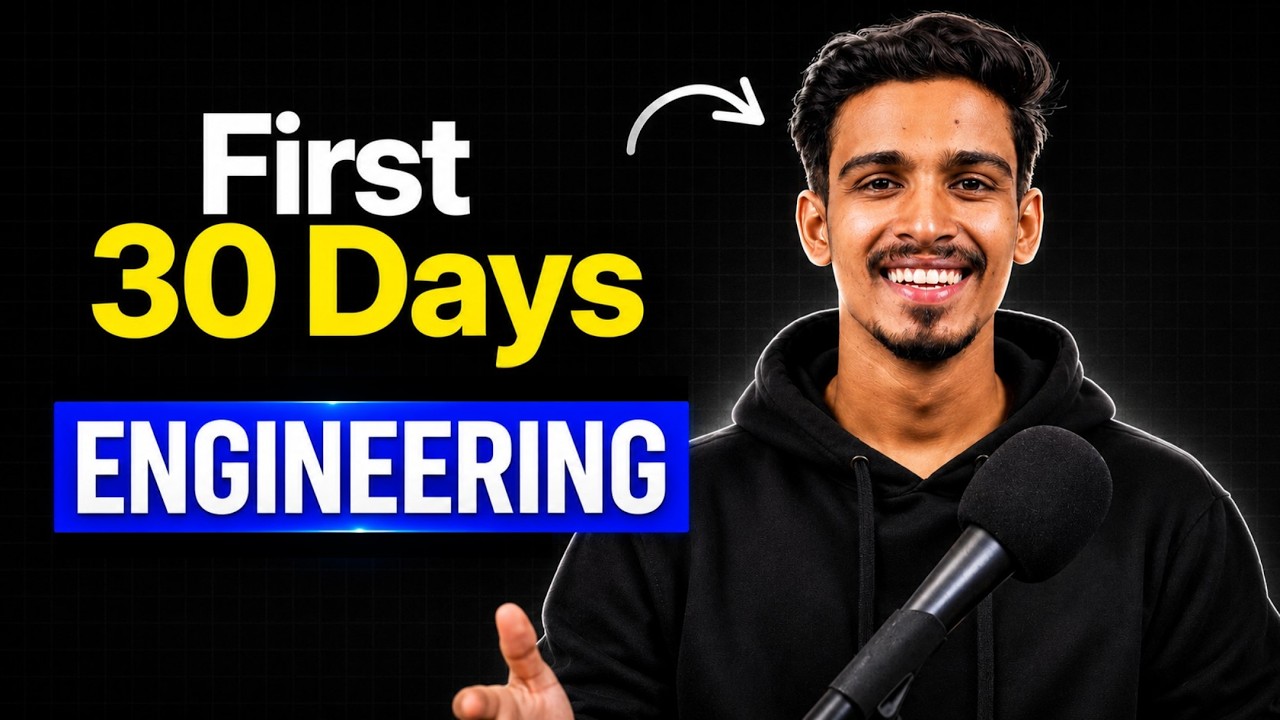 First 30 Days of Engineering Will Decide the Next 4 Years