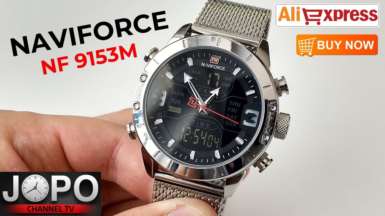 NAVIFORCE NF9153 Miliary Dual Time Watch│Naviforce Watch Review│Subtitles