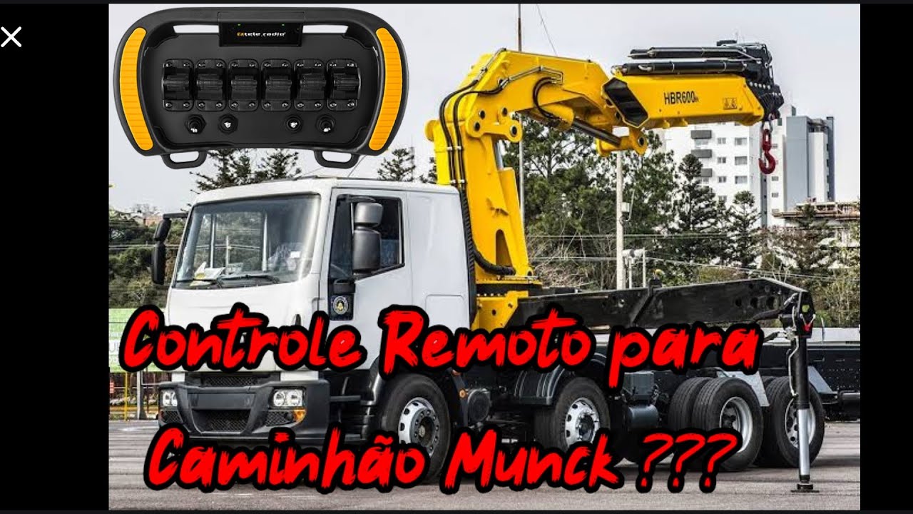 Dicas de como operar Caminhão Munck, com controle remoto joystick.