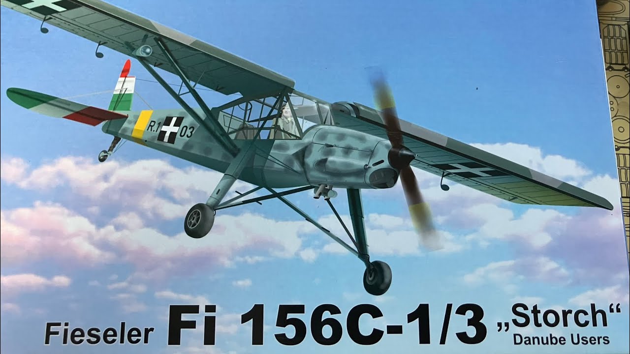 Building AZmodel 1/72 Fieseler Fi 156C-1/3 Storch