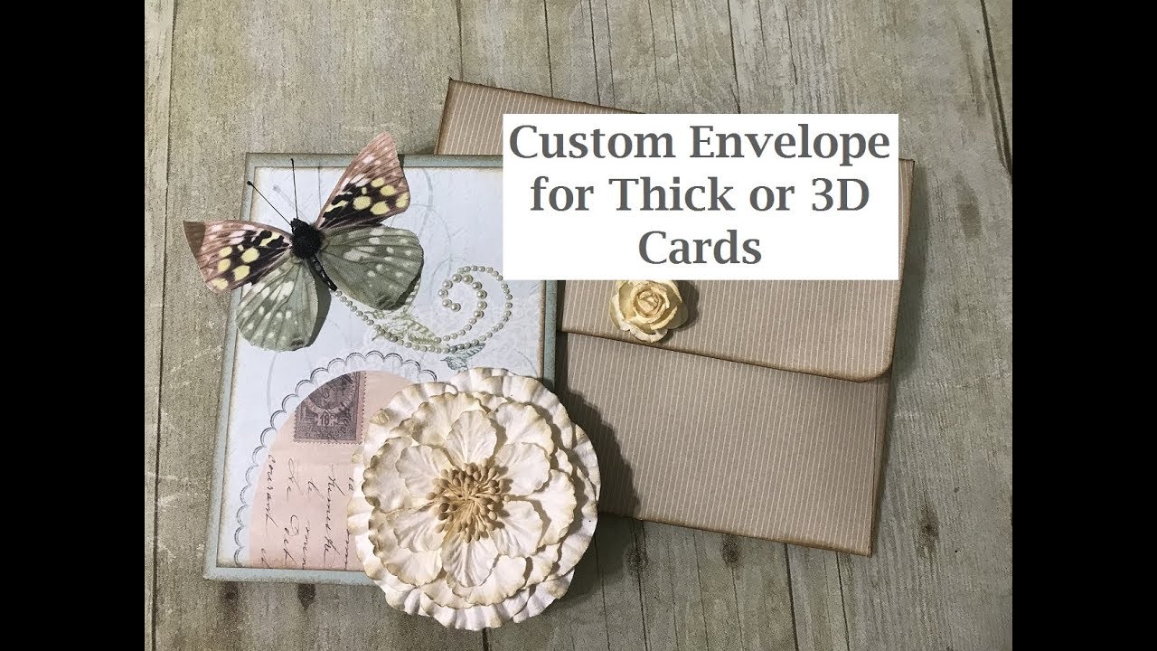 Custom Size 3D Envelope for Thick Cards