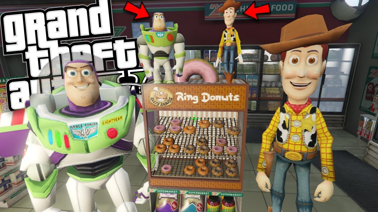 GTA 5 Mods - TOY SIZED TOY STORY MOD (GTA 5 Mods Gameplay)