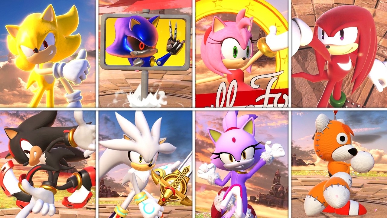 Custom Sonic & Friends Victory Animations in SMASH BROS. ULTIMATE!