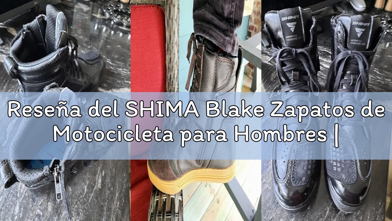Reseña del SHIMA Blake Zapatos de Motocicleta para Hombres | Cuero, Transpirables, Zapatos de calle