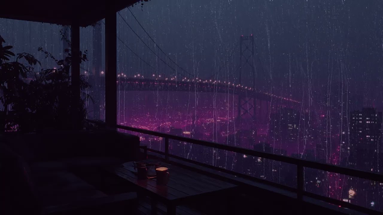 Late Night NYC City Rain Sounds Urban Rain Ambience for Deep Sleep, Anxiety Relief and Focus