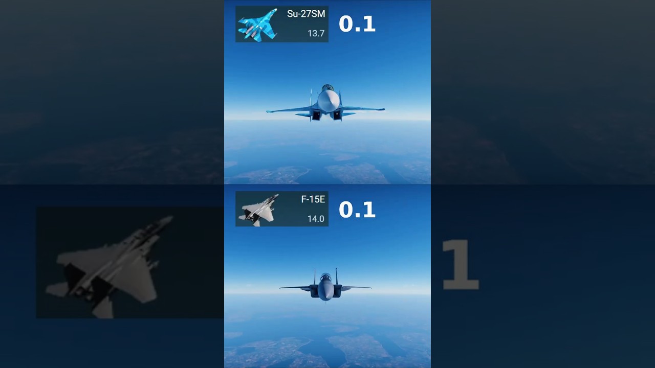 F-15 vs Su-27 - Which plane loops faster?                                             #warthunder