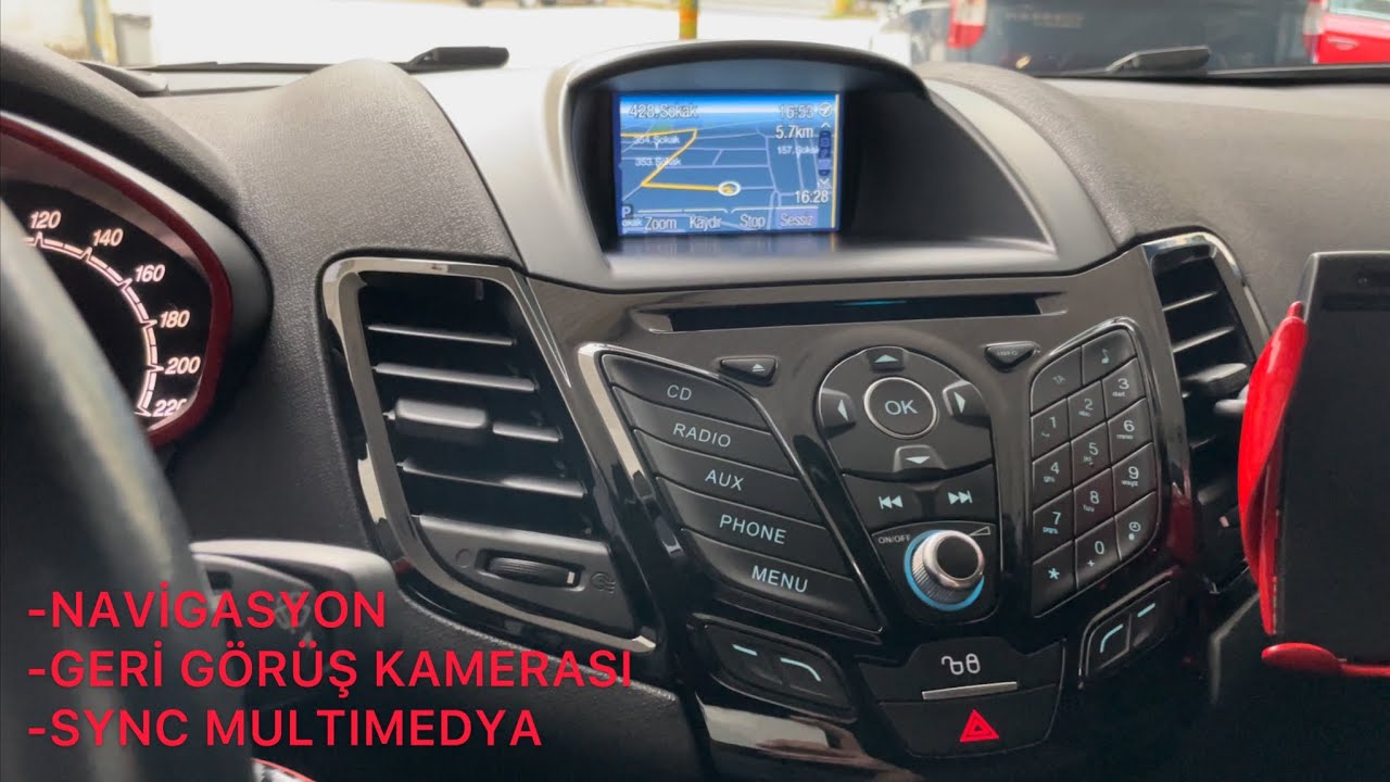 Fiesta Sony Sync Multimedya Geri Görüş Kamerası Ve Navigasyon Montajı Ve Testi