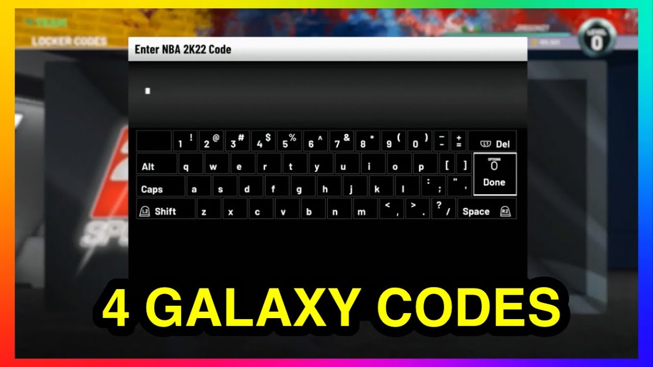 4 GALAXY OPAL LOCKER CODES IN NBA 2K22 MY TEAM | 2K22 MYTEAM CODES