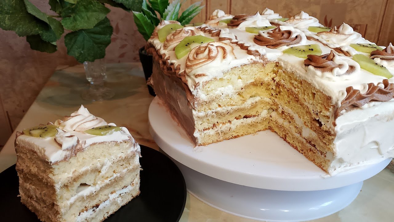 ✨Тарзи тайëр кардани торти бисквит✨😋