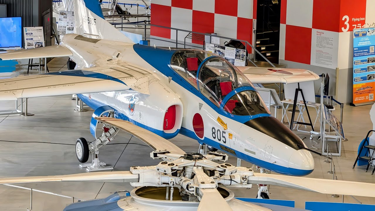 民間施設で唯一ブルーインパルスが常設された博物館【あいち航空ミュージアム】