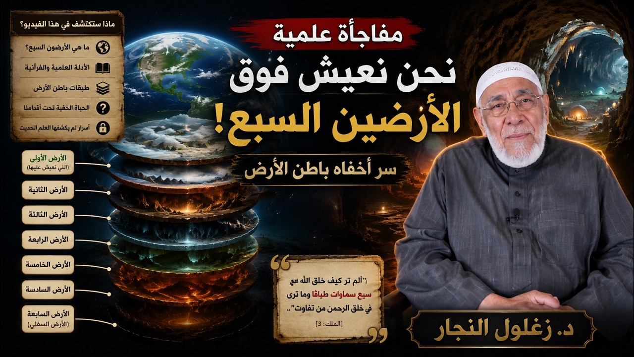 أين تقع الأرضون السبع؟! د. زغلول النجار
