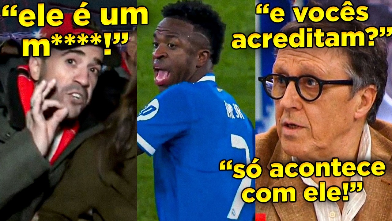 🤢PORTUGUESES PASSARAM DOS LIMITES! MÍDIA DE PORTUGAL SE REVOLTA CONTRA VINICIUS JR. APÓS RACISMO!