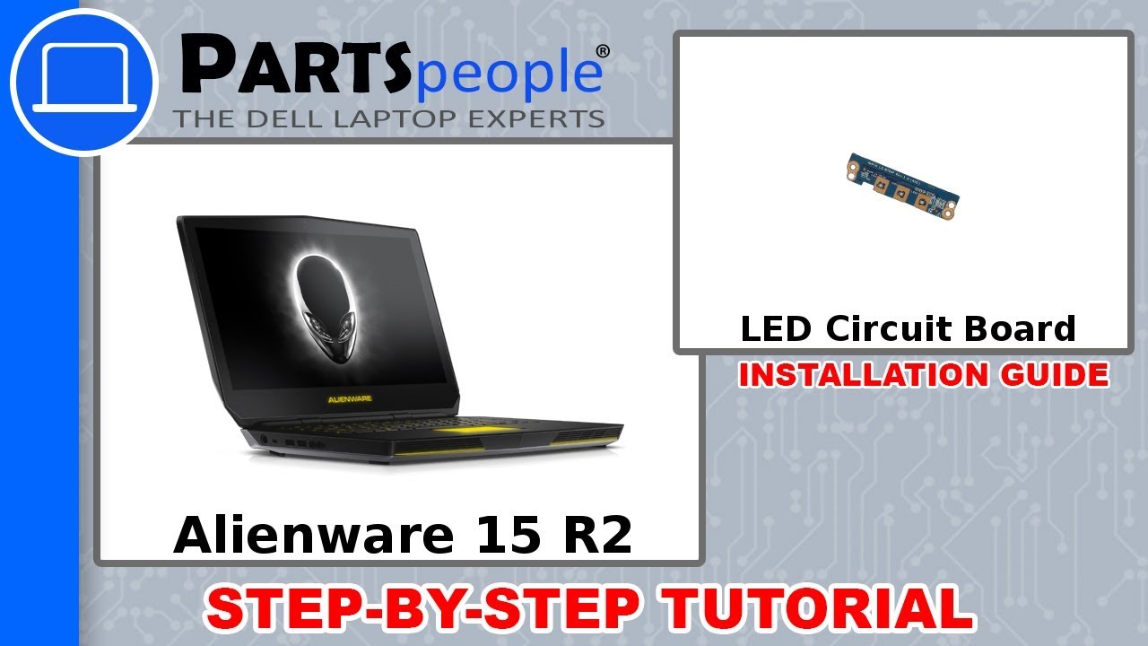 Dell Alienware 15 R2 (P42F002) LED Lights Circuit Board How-To Video Tutorial