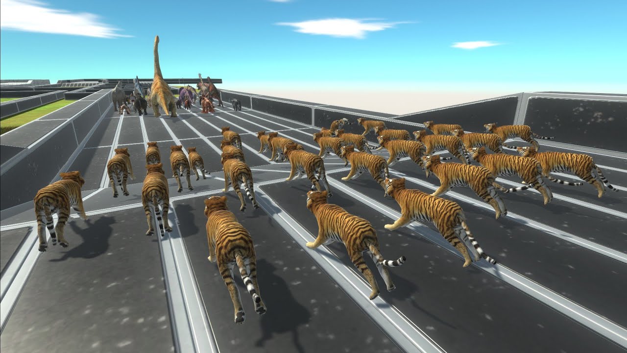 Escape from 30 TIGERS - Animal Revolt Battle Simulator