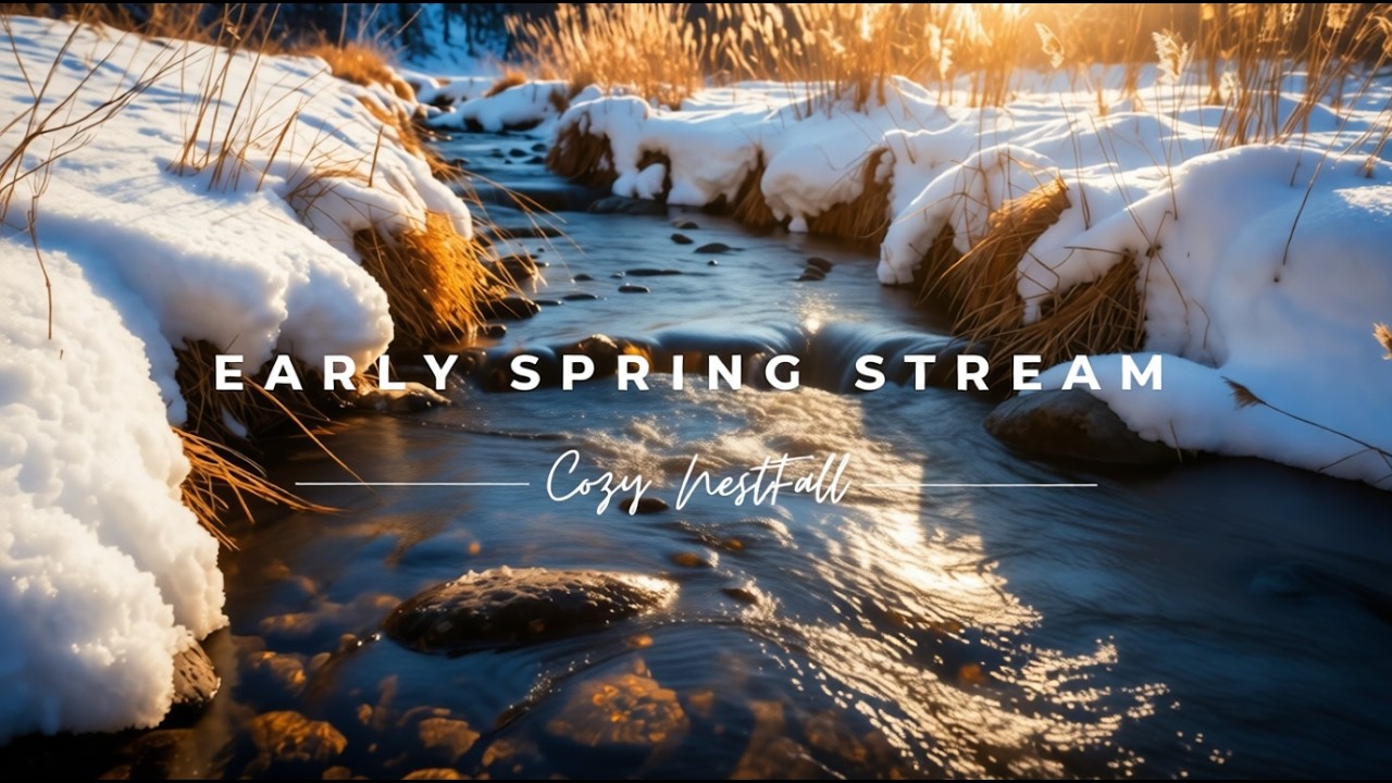 Cozy Nestfall | Early Spring Stream 🌿 Birdsong | Relaxing Nature Sounds for Sleep & Study #nature