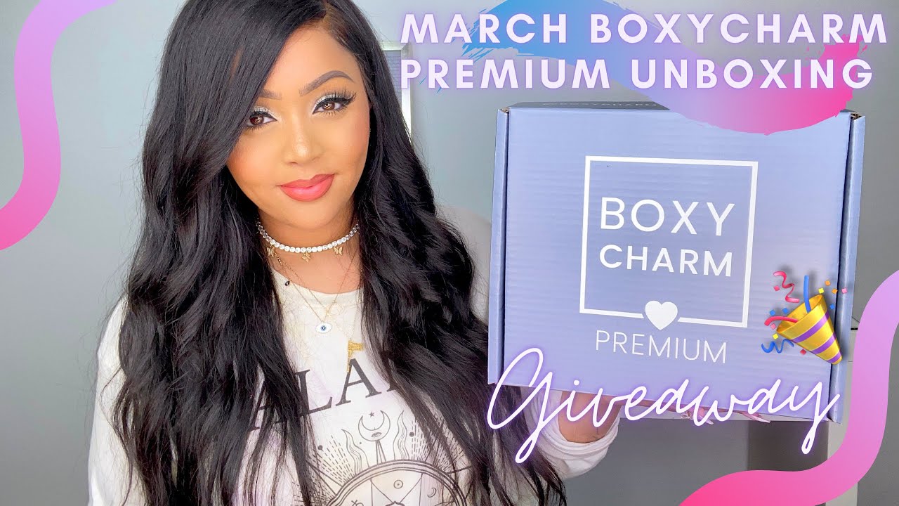 MARCH 2021 BOXYCHARM PREMIUM UNBOXING & TRY-ON 🍀  VALUE $316 || GIVEAWAY 🎉 || BEAUTY BOX REVIEW 😍