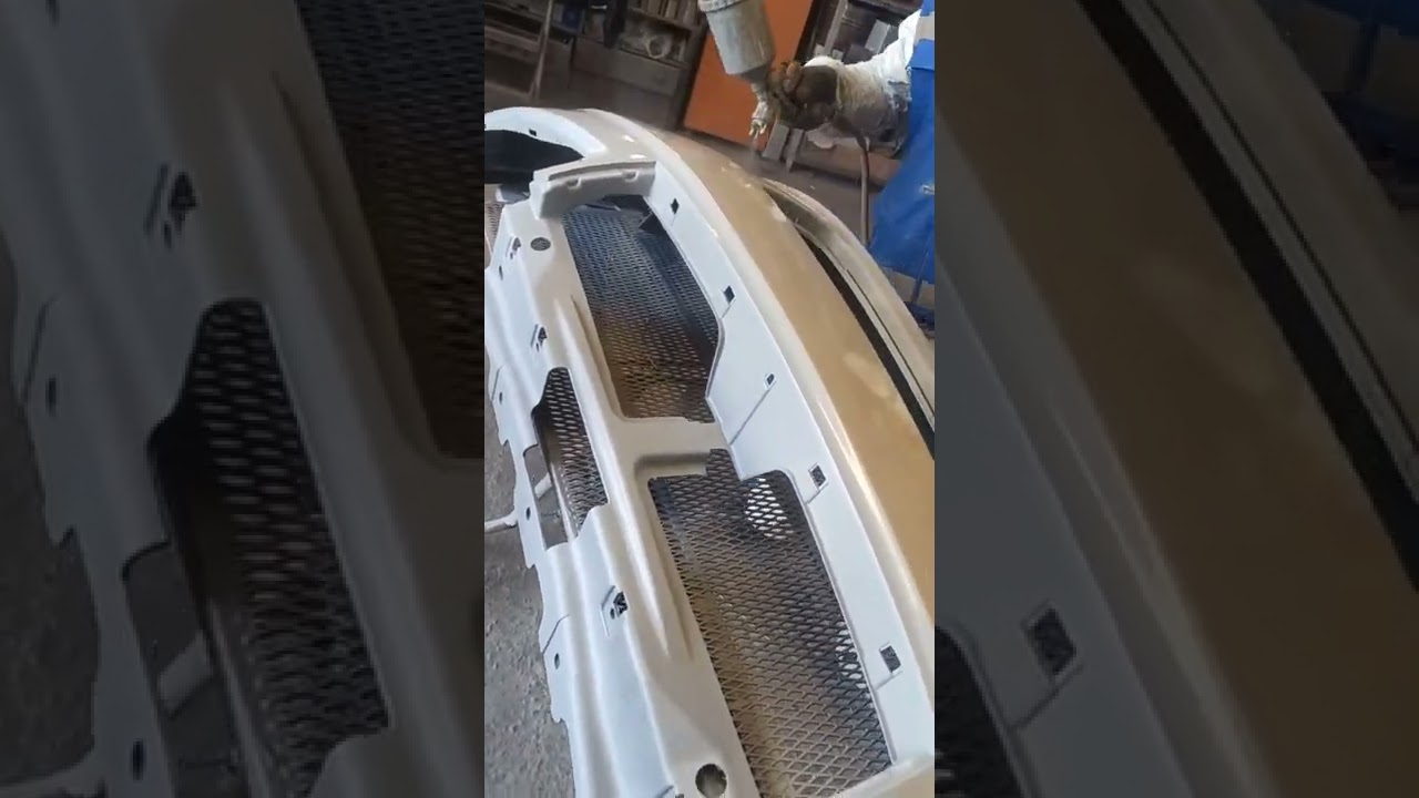 Fiat Linea &ouml;n Tampon boya uygulaması ve boya &ouml;ncesi hazırlık