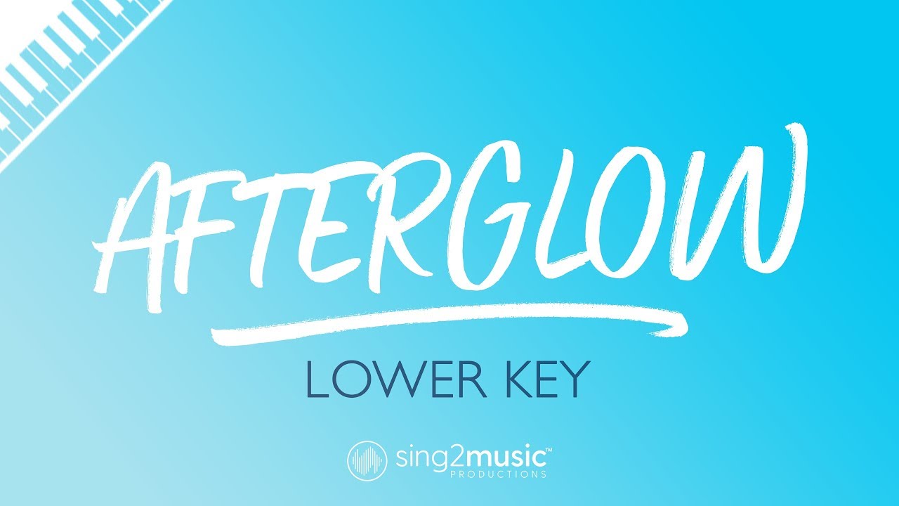 Taylor Swift - Afterglow (Lower Key) Karaoke Piano
