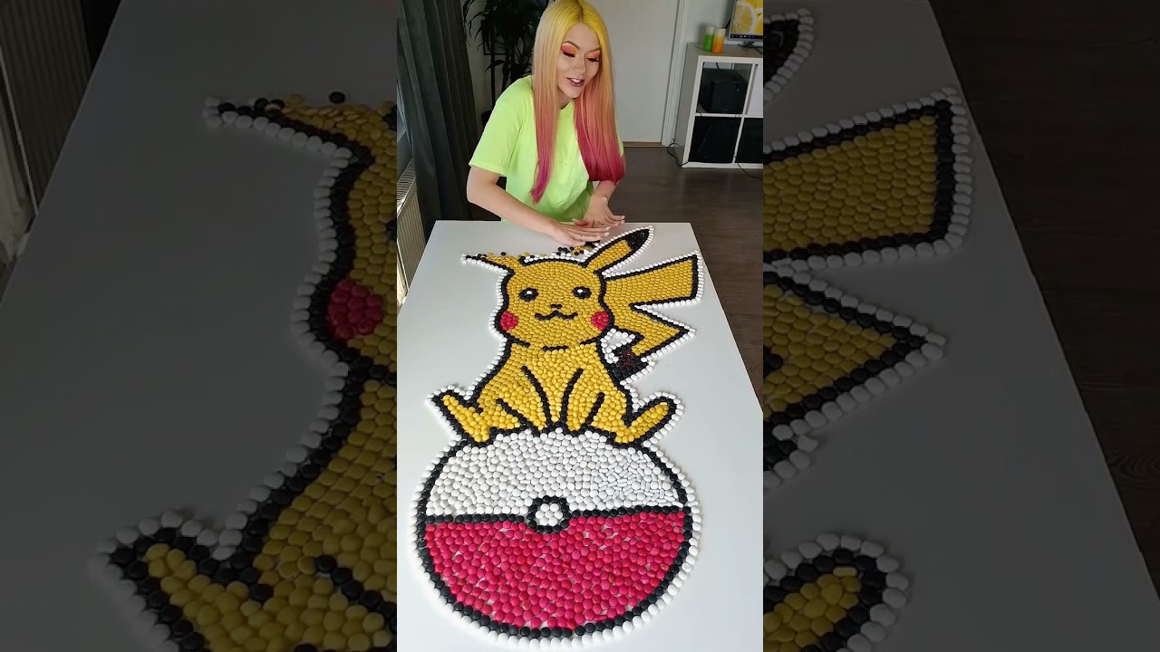 Pikachu from candy🐶😍#shorts #cups #finnishunicorn #dogs #pikachu