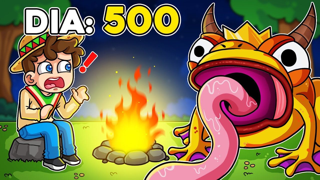 ¡SOBREVIVÍMOS 500 dias en el BOSQUE! 💀🦈🐸🦌 SILVIOGAMER en 99 Noches en el Bosque