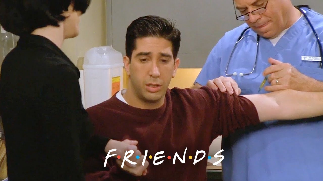 Ross Is Afraid To Get a Shot | Friends