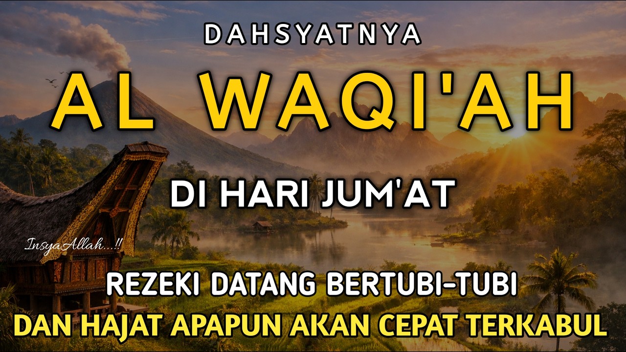 Surah Al Waqi'ah 7X,Semoga yang mendengarkan hutangnya lunas dan diberkahi hidupnya | Live Part 105