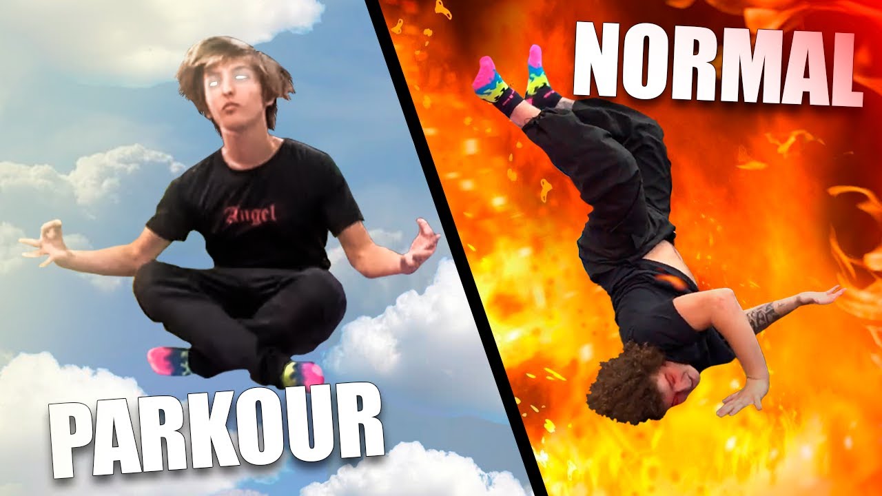 PARKOUR vs NORMAL - Parque de Parkour