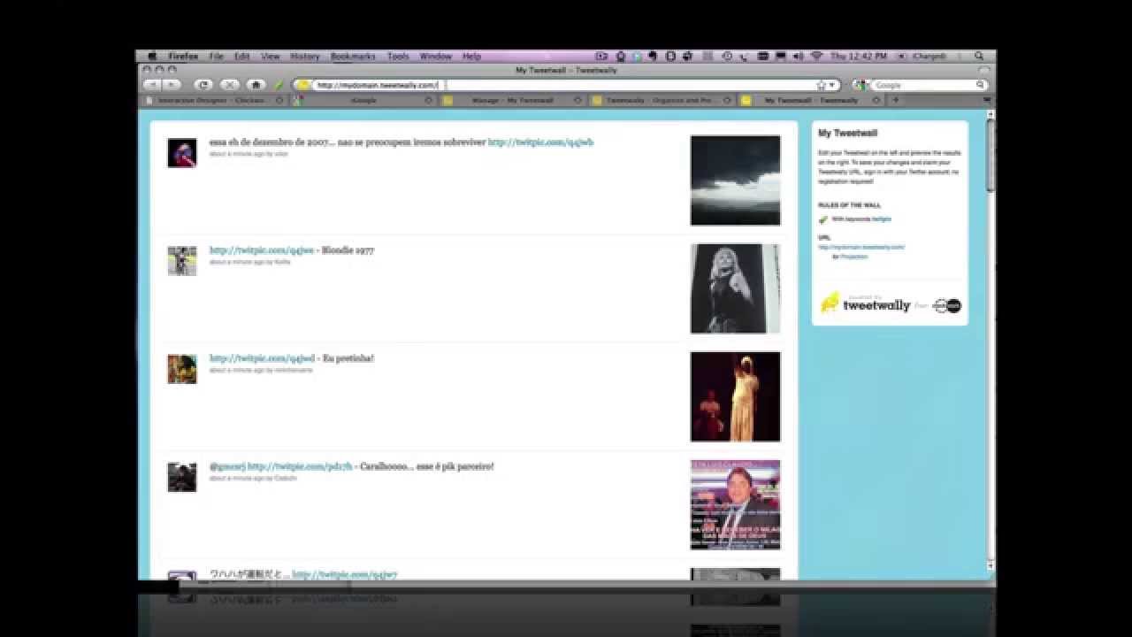 Tweetwally - Free Twitter Tweetwall Application