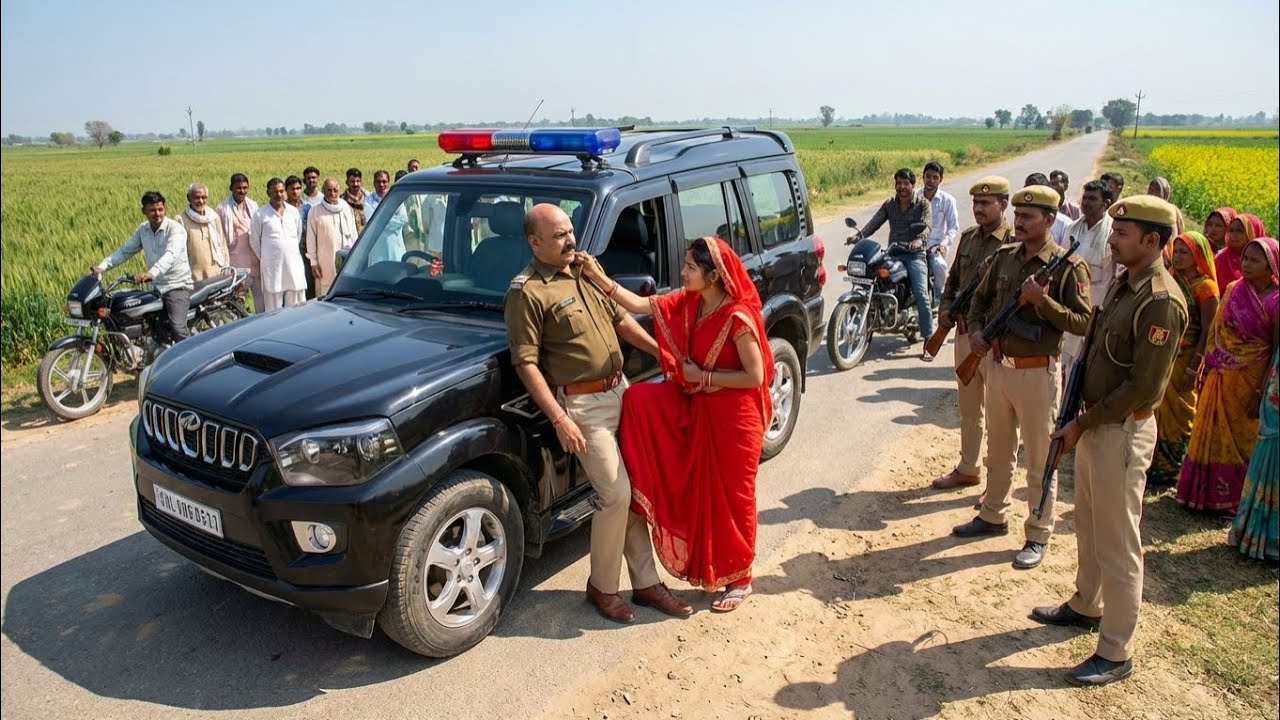 गांव की महिला को गंवार समझना दरोगा को भारी पड़ गया।।