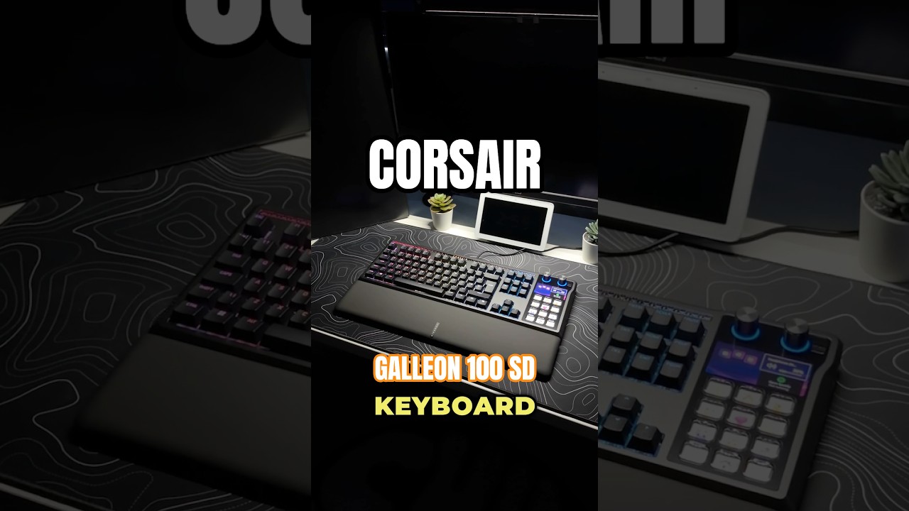 Не хватает места на столе? Представляем игровую клавиатуру Corsair Galleon 100 SD со встроенной с...