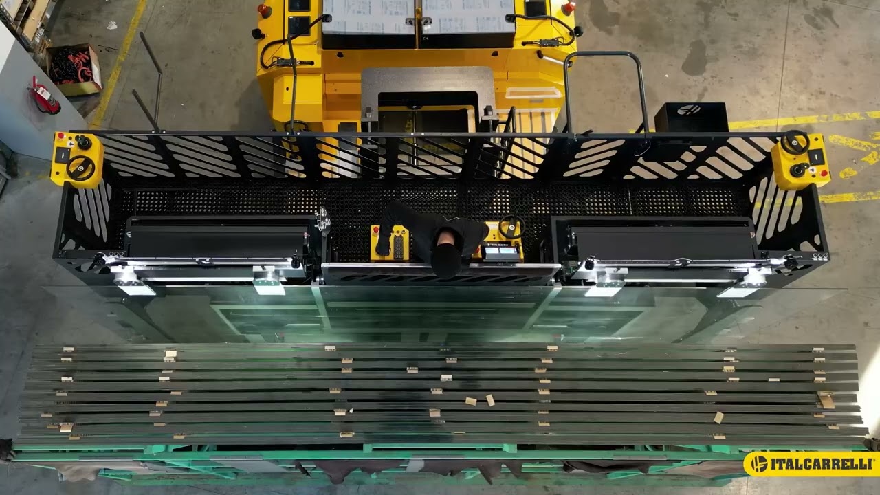 Jumbo Glass Sheet Picking with EN4L Sideloader – Safe & Precise Splitting #2