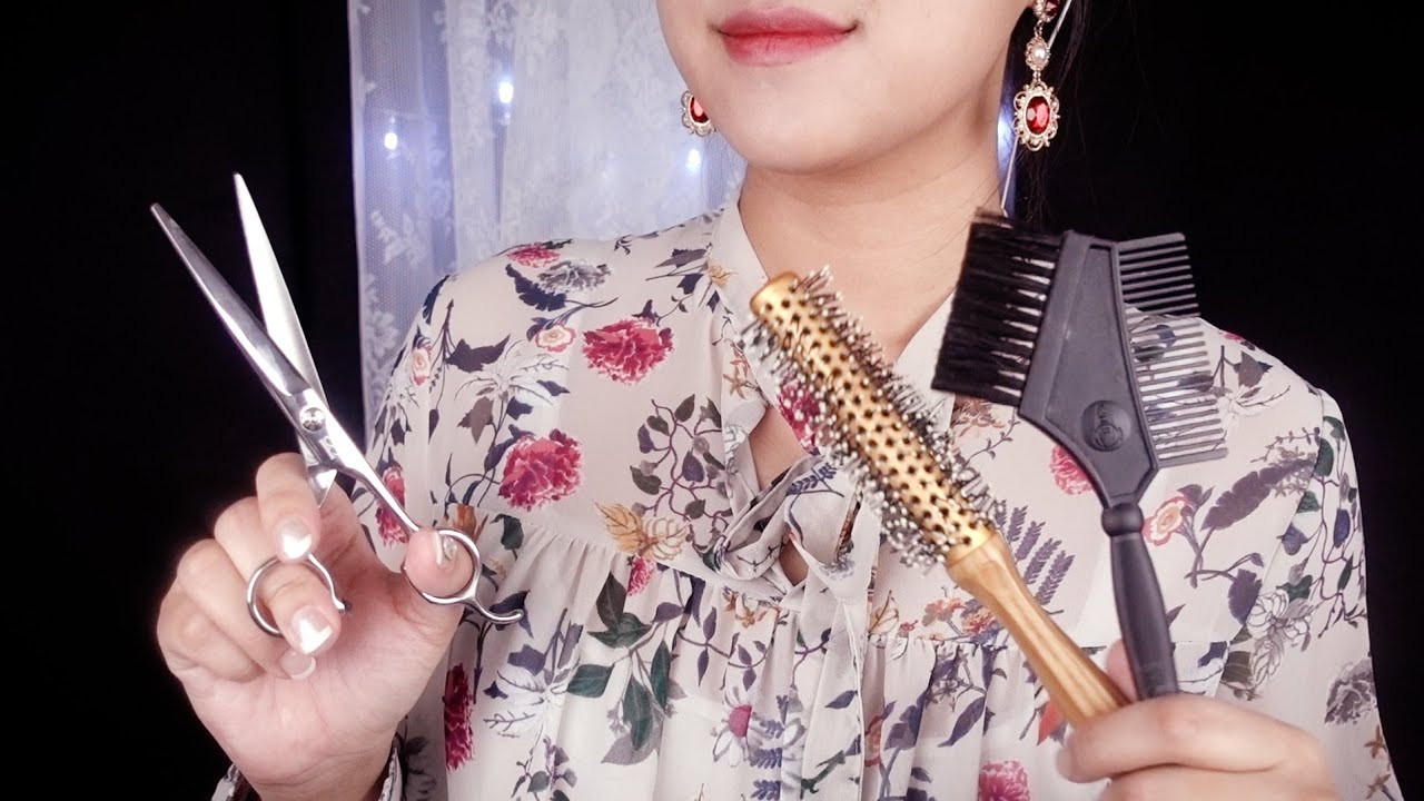 ASMR (Eng sub) 미용실에서 염색하기 Dyeing RP [한국어/KOREAN]