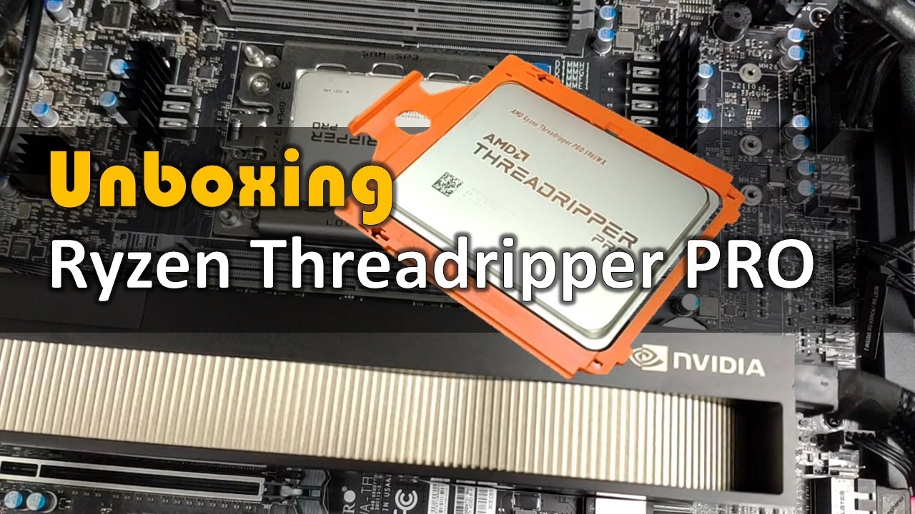 Распаковка процессора AMD Ryzen Threadripper PRO 5965WX