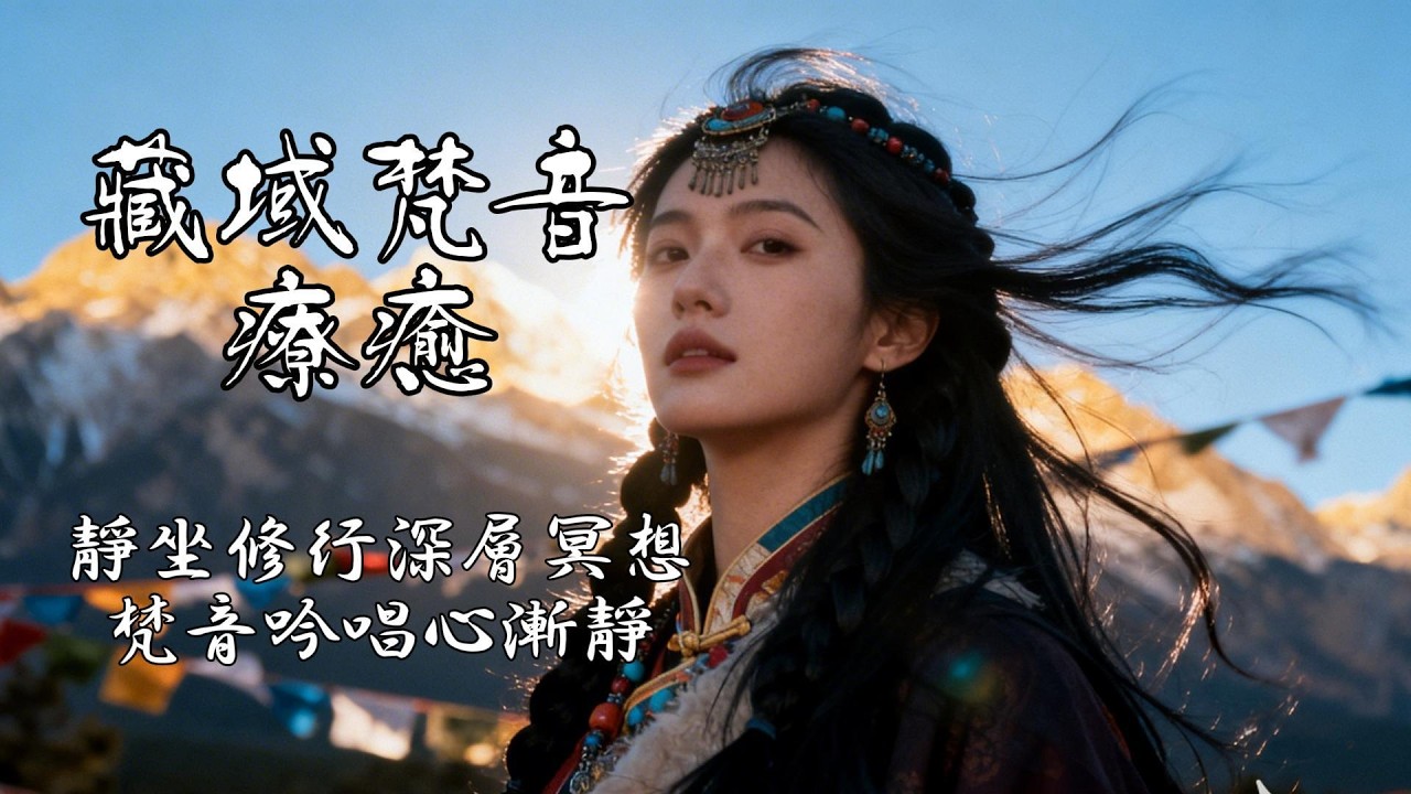 🎵 【琼音雪畔｜藏語心經・聲波療癒】吟唱 × 手碟 × 頌缽｜在雪域梵音中，找回呼吸的節奏與心的歸屬#西藏療癒音樂 #吟唱療癒 #手碟音樂 #頌缽冥想 #心靈淨化 #冥想音樂 #放鬆音樂 #睡眠音樂