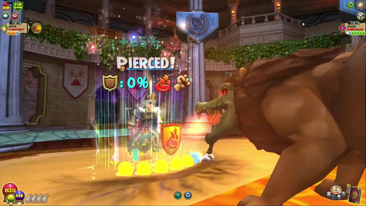 Wizard101 PVP 180 High ranked Ice vs Fire