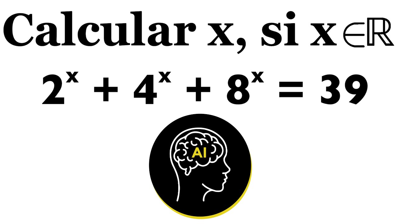 Puedes resolver esta ecuacion exponencial