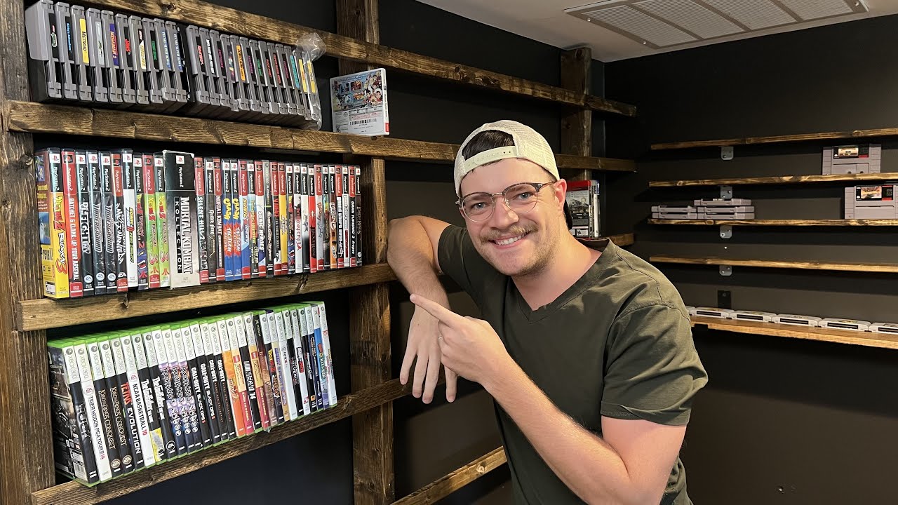 Building the ULTIMATE Video Game Shelves 😎