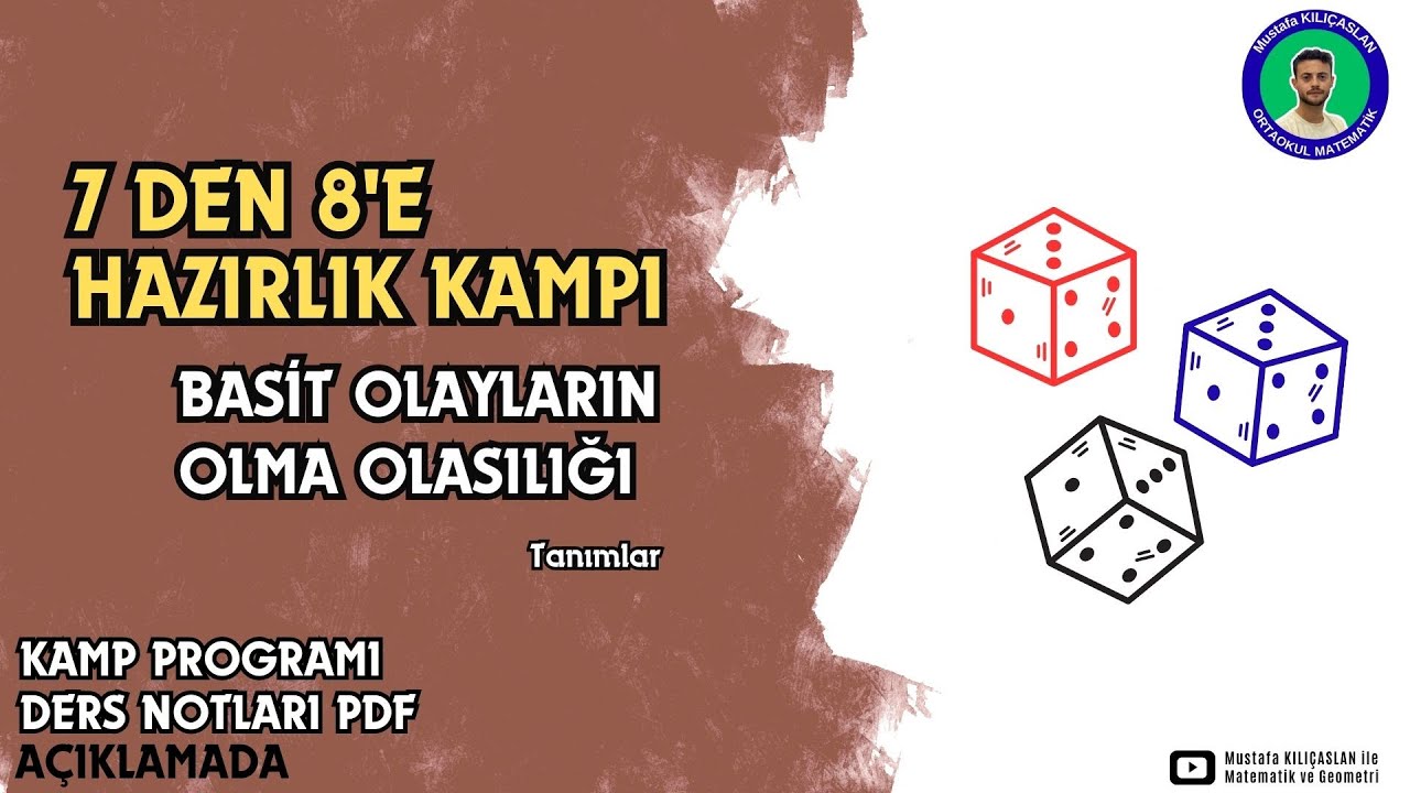 2026 LGS Yaz Kampı | Basit Olayların Olma Olasılığı #lgs #lgsmatematik #lgs2026
