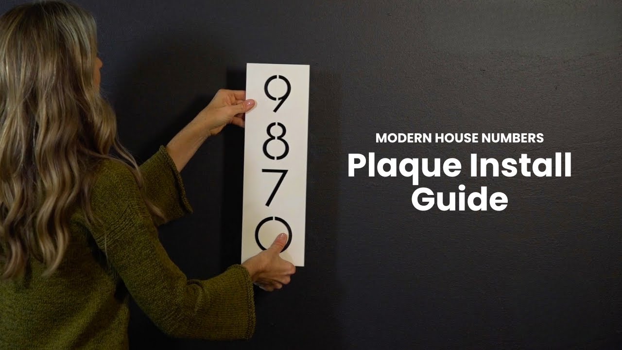 Как установить современную адресную табличку | Пошаговое руководство от Modern House Numbers