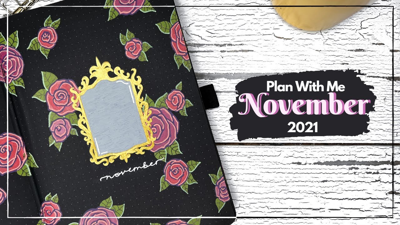November 2021 Bullet Journal Plan With Me - Vintage Floral