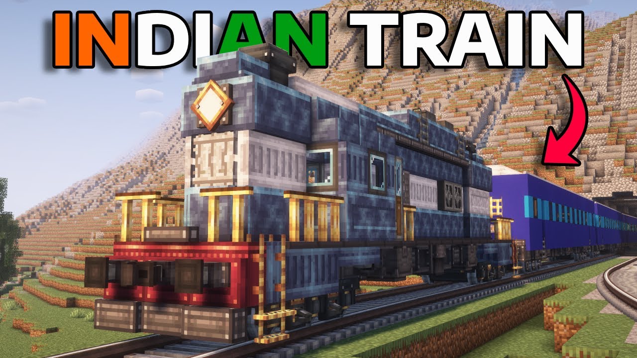 I Built a WORKING INDIAN TRAIN in Minecraft | #1
