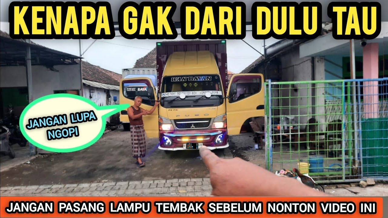 WAJIB TONTON😱‼️BELUM BANYAK TAU CARA PASANG LAMPU TEMBAK PADA MOBIL CANTER EURO 4