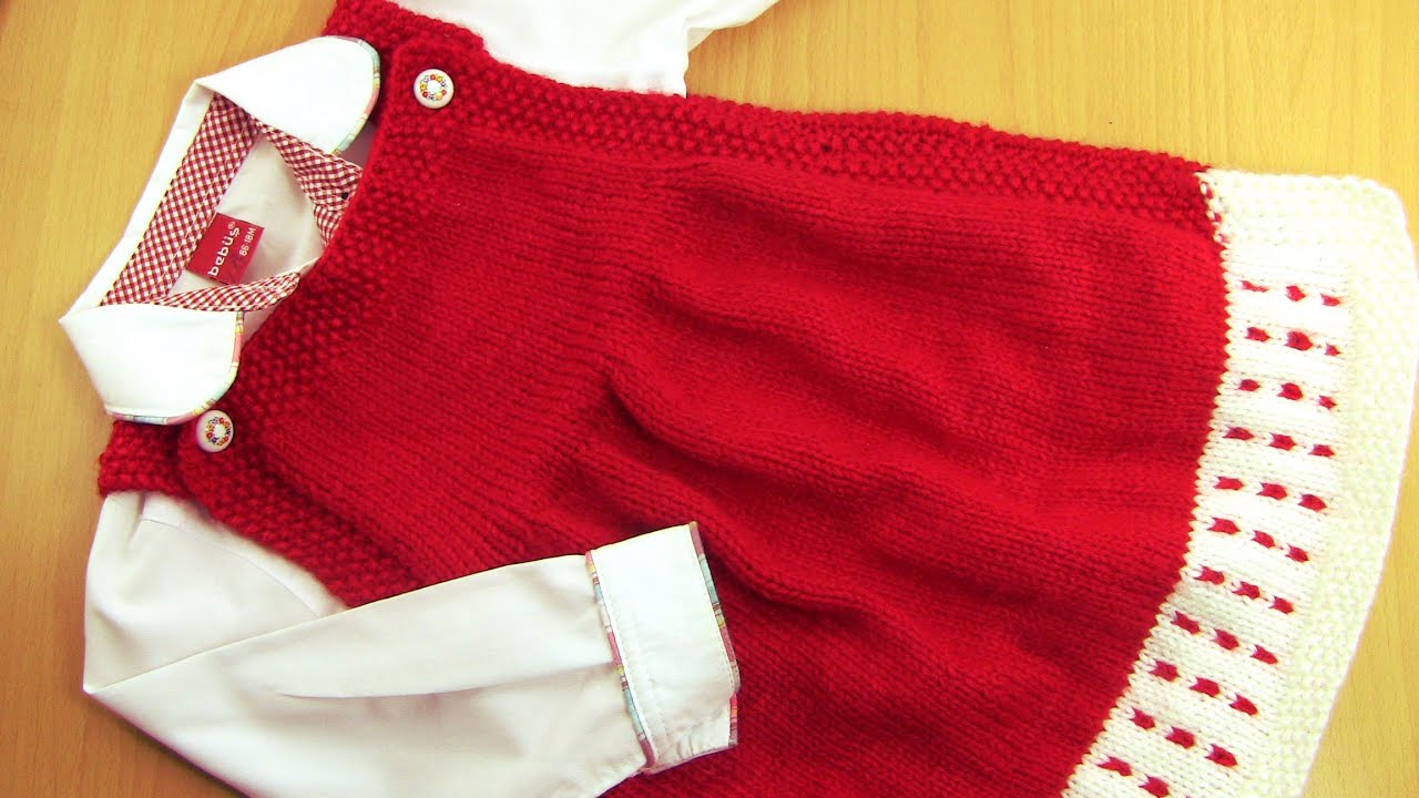 تريكو يدوي -طريقة سهلة لعمل فستان جميل للبنات -(الجزء الأول)