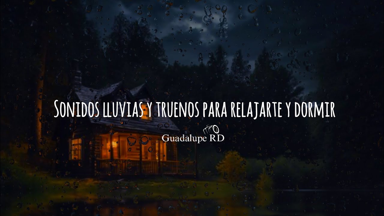 Sonido De Lluvia Relajarte Para Dormir -Lluvia Y Truenos En Techo Para Dormir Al Istante⛈️💤#lluvia